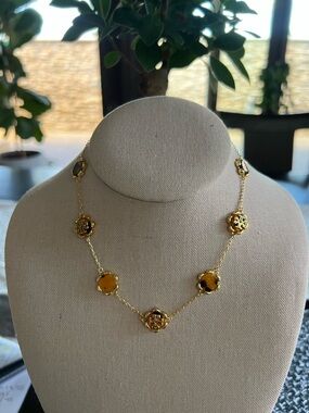 Tory Burch Gold Necklace/Chocker 16” long